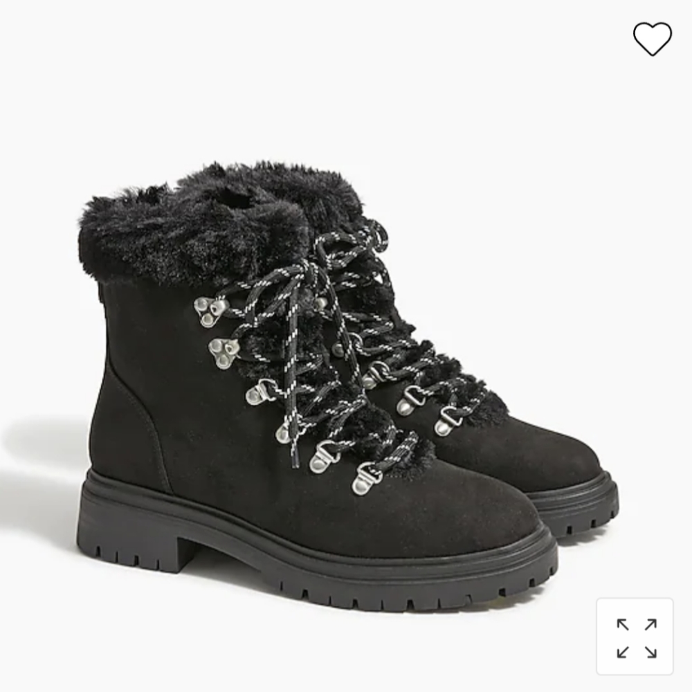 NWOT J. Crew Winter Combat Boots